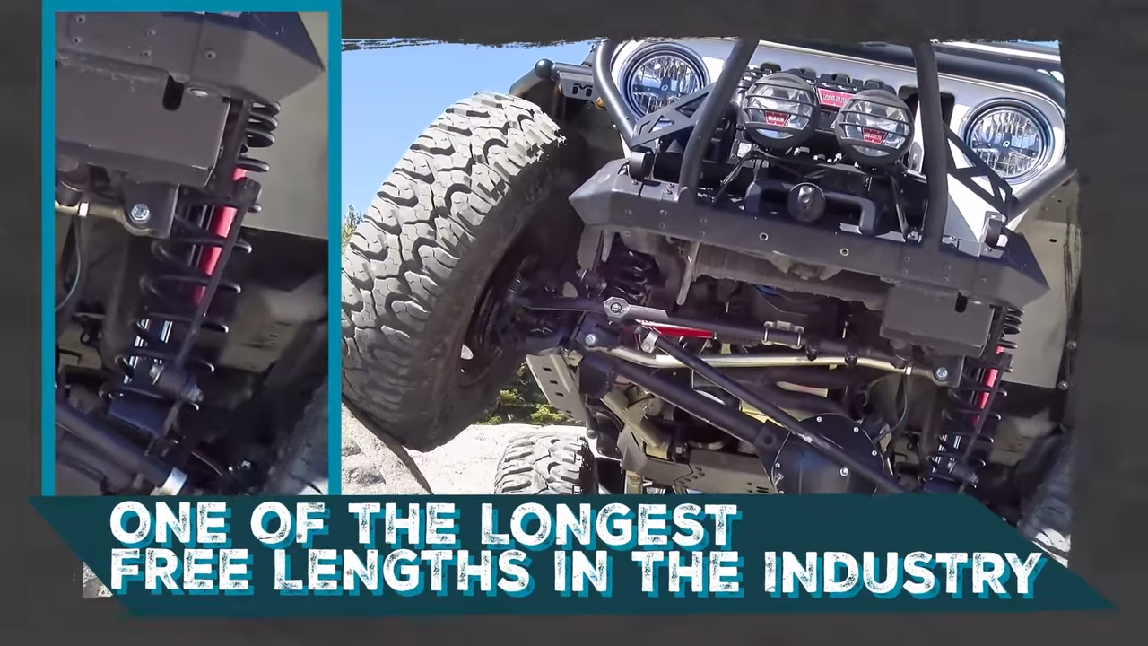 metalcloak true dual rate coils, one of the longest free lengths in industry, extended coil springs off road