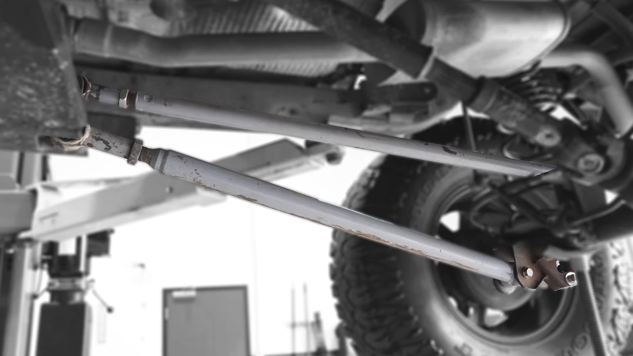 jeep lj wrangler rubicon express suspension control arms, straight, act as rock sliders