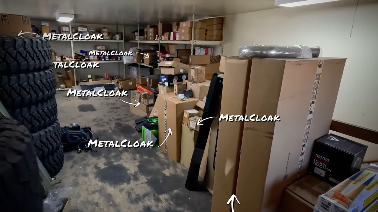 metalcloak rigs & wrenches cloakworks 4x4, storage metalcloak parts inventory