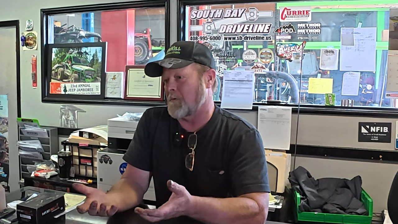 metalcloak rigs and wrenches arabia's overkill, repairs with stick rock and hammer, shop tour