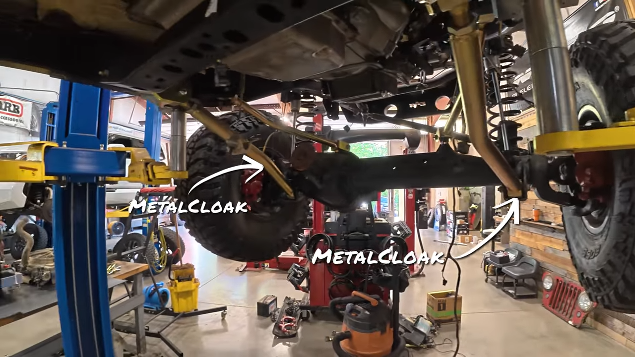 metalcloak rigs & wrenches rock your 4x4, off-road upgrade installs, poison spyder, 4 Link Long Arm Suspension on Jeep JK Wrangler, 37" tires, Dynatrac Dana 60, 3.5" Game-Changer Suspension