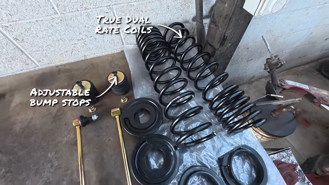 metalcloak rigs and wrenches american offroad, true dual rate coils, adjustable bump stops