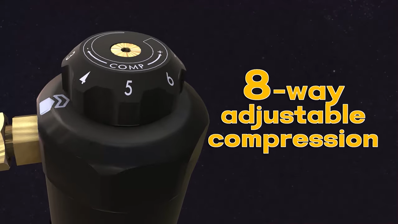 metalcloak rocksport black remote reservoir adjustable coilovers, 8-way adjustable compression settings