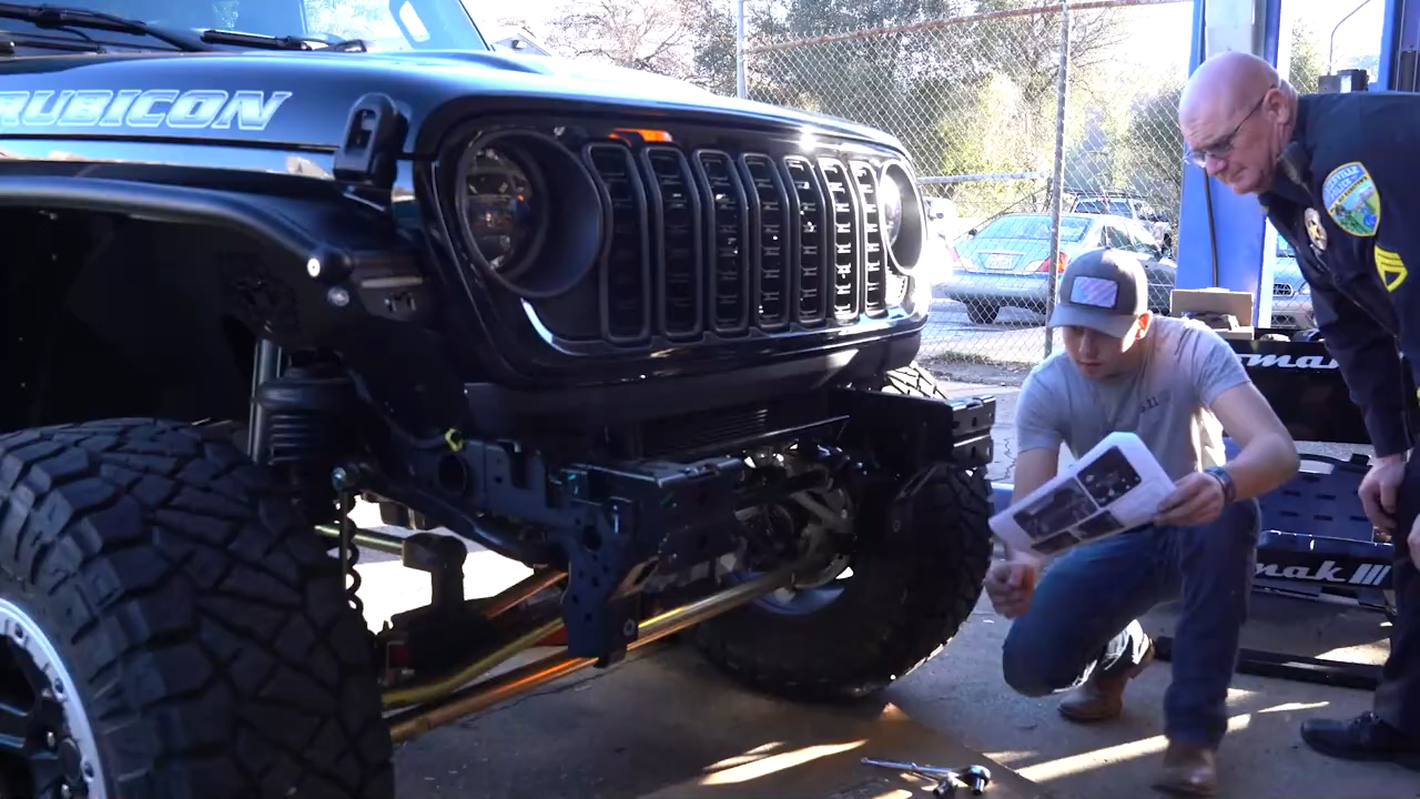 metalcloak jeep jl wrangler upgrade install, el dorado high school auto shop students