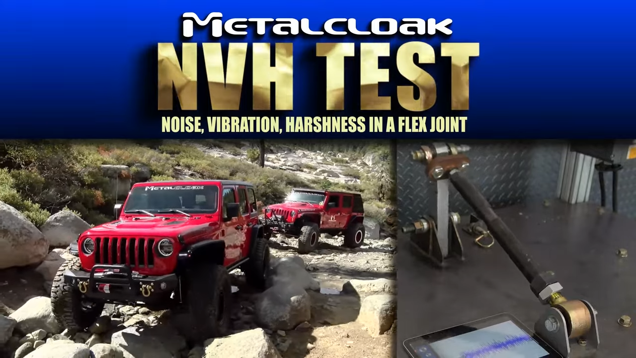 metalcloak duroflex joint bushing, tested and compared to industry in noise vibration and harshness dampening