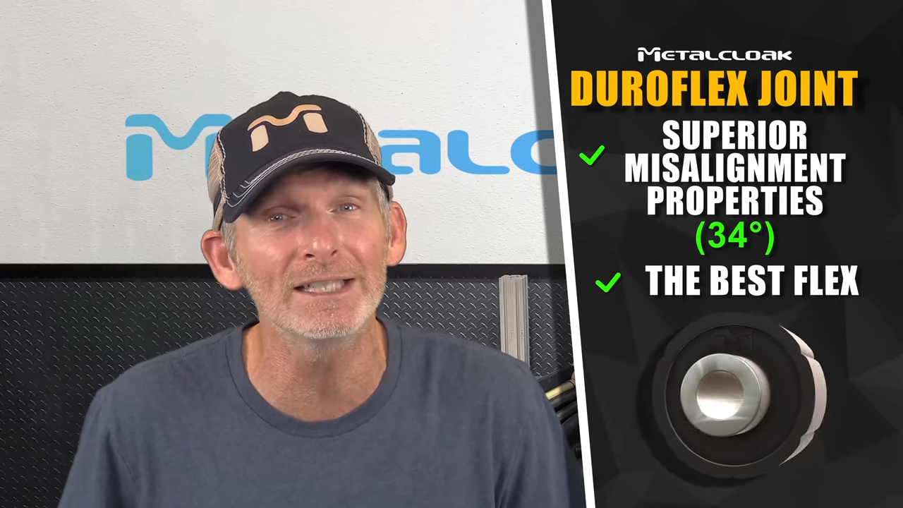 metalcloak duroflex joint, known for most misalignment and best flex off-road