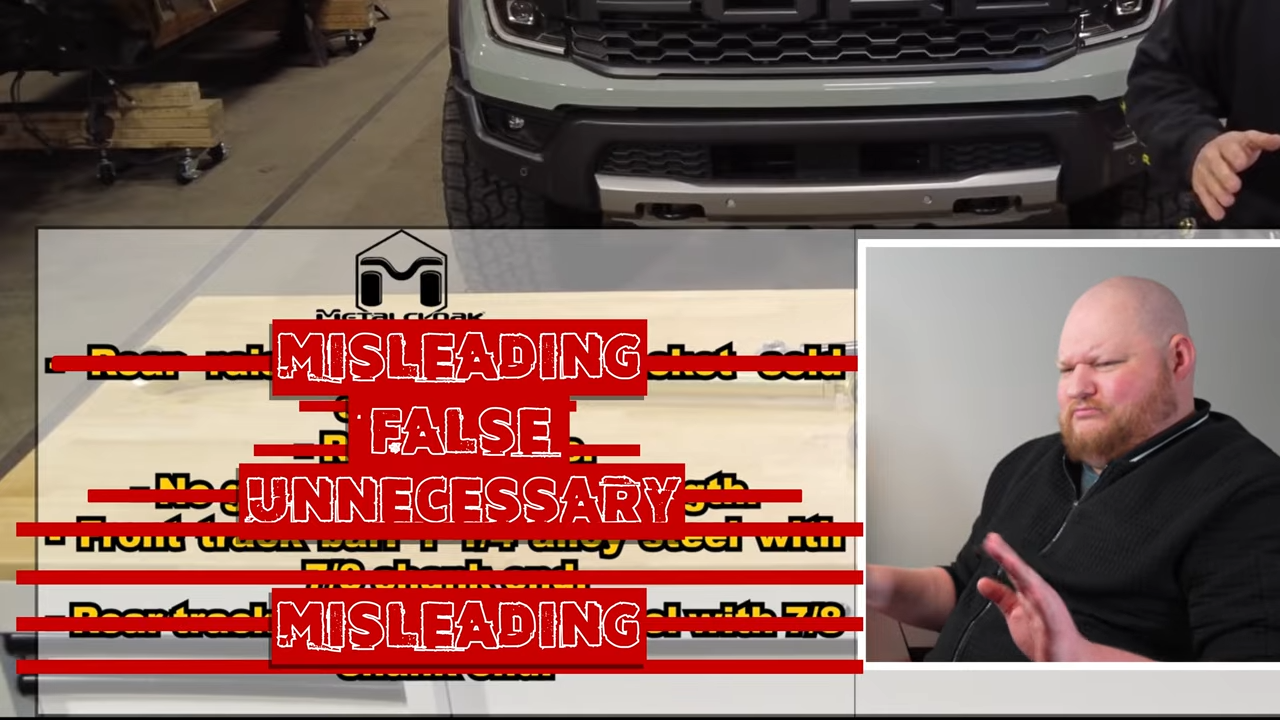 metalcloak vs. rock krawler suspension lift kit comparison, rk makes misleading and incorrect claims about mc suspension systems