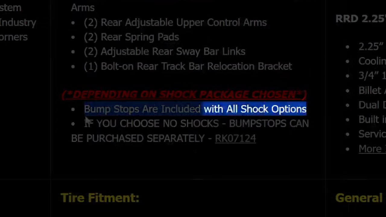 metalcloak vs. rock krawler suspension lift kit comparison, rk bump stops are only included with purchase of shocks