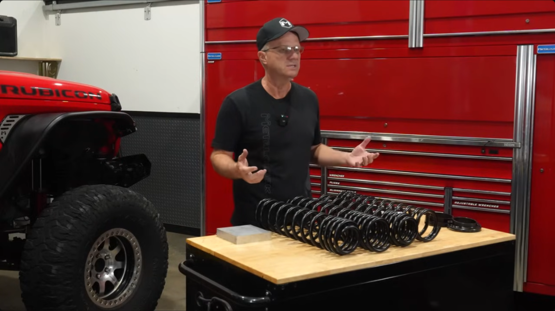 MetalCloak true dual rate coils, with upper and lower coil spring isolators for a great ride