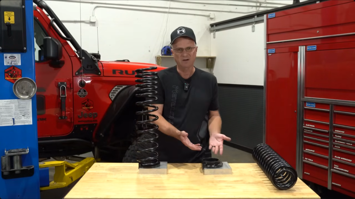 metalcloak true dual rate coil vs rock krawler, jeep suspension coil spring isolator, rock krawler isolator identical to MetalCloak design