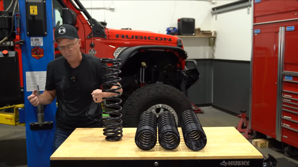 metalcloak true dual rate coils, square end wide base for more stable spring, wide stance for superior stability 