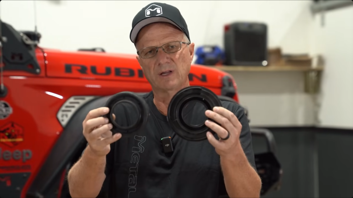 metalcloak true dual rate coil, upper spring isolator much larger compared to stock upper isolator