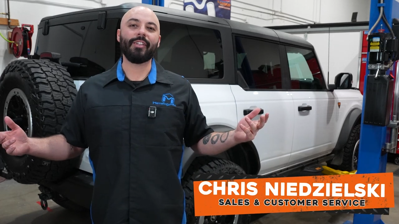 Chris at MetalCloak, 2023 Ford Bronco Badlands Sasquatch Edition, stock to MetalCloak suspension