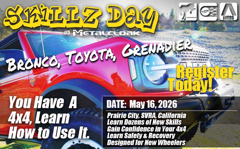 SkillzDay 4x4 Off-Road Jeep, Bronco, Toyota, Grenadier Training - 2026