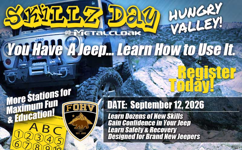 MetalCloak SkillzDay Hungry Valley SVRA September 12 2026