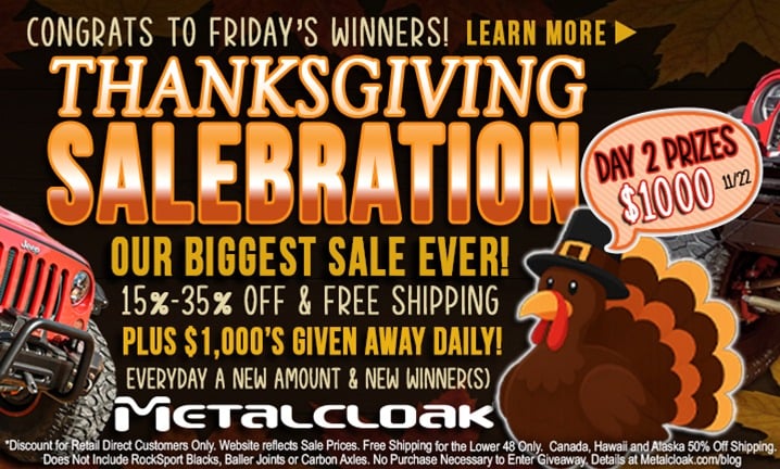 Metalcloak Thanksgiving Sale Day 2